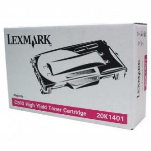 Lexmark oryginalny toner 20K1401. magenta. 6600s. Lexmark C510 20K1401