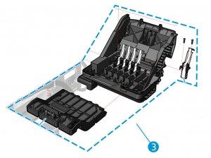 Części / HP / do plotera / Carriage Complete Assy LN SERV 2RM82-67010