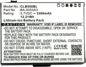 Części / CoreParts / zamiennik / Battery for CipherLab Scanner 12Wh Li-ion 3.7V 3300mAh  Black, CP50, CP55