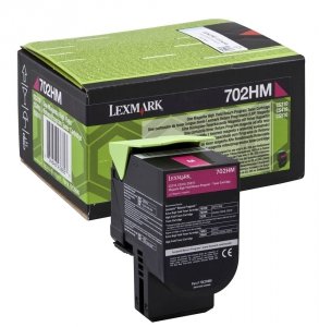 Lexmark oryginalny toner 70C2HM0. magenta. 3000s. return. high capacity. Lexmark CS510de. CS410dn. CS310dn. CS310n. CS410n 70C2HM0