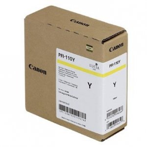 Tusz Canon PFI110Y, yellow, 160ml, 2367C001, Canon imagePROGRAF TX-2000, TX-3000, TX-3000, TX-4000 2367C001
