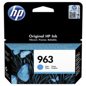 HP oryginalny tusz / tusz 3JA23AE, HP 963, cyan, 700s, 10.77ml, HP Officejet Pro 9010, 9012, 9014, 9015, 9016, 9019/P