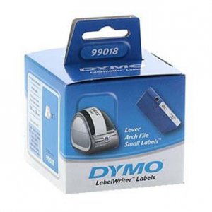 Dymo etykiety papierowe 190mm x 38mm. białe. 110 szt.. 99018. S0722470 99018