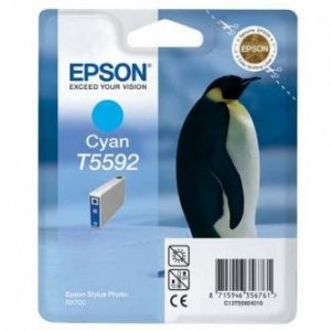 Epson oryginalny Wkład atramentowy / tusz C13T55924010. cyan. 13ml. Epson Stylus Photo RX700 C13T55924010