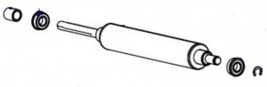 Części / ZEBRA / Kit Platen Roller ZT510 P1083347-012, Printer  transfer roller, Thermal Transfer, Części / ZEBRA / ZT510, 1 pc(s)