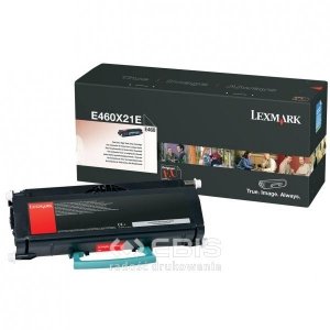 Lexmark oryginalny toner E460X21E. black. 15000s. extra duża pojemnośÄ‡. Lexmark E460 E460X21E