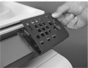 Części / HP / Overlay Control Panel No CC519-40010, Front panel 