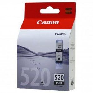 Canon oryginalny Wkład atramentowy / tusz PGI520BK. black. 19ml. 2932B001. Canon iP3600. 4600. MP550. 620. 630. 980 2932B001