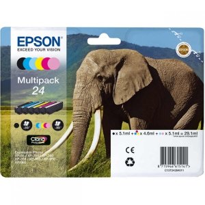 Epson oryginalny Wkład atramentowy / tusz Claria PhotoHD 24 Elephant MP C13T24284011