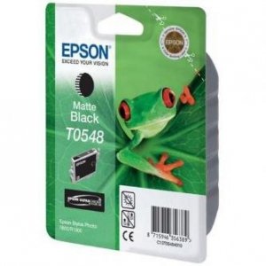 Epson oryginalny Wkład atramentowy / tusz C13T054840. matte black. 550s. 13ml. Epson Stylus Photo R800. R1800 C13T05484010