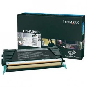 Lexmark oryginalny toner C734A2KG. black. 8000s. Lexmark C734. C736. X734. X736 C734A2KG