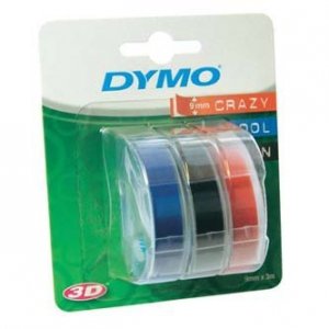 Dymo oryginalna taśma do drukarek etykiet. Dymo. S0847750. biały druk/3m. 9mm. 3D S0847750