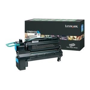 Lexmark oryginalny toner C792X1CG. cyan. 20000s. return. extra duża pojemność. Lexmark C792de. C792e. C792dhe. C792dte C792X1CG