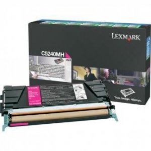 Lexmark oryginalny toner C5240MH. magenta. 5000s. return. Lexmark C524 C5240MH