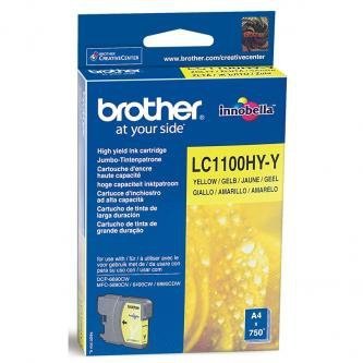 Brother oryginalny wkład atramentowy / tusz LC-1100HYY. yellow. 750s. high capacity. Brother DCP-6690CW. MFC-6490CW LC1100HYY