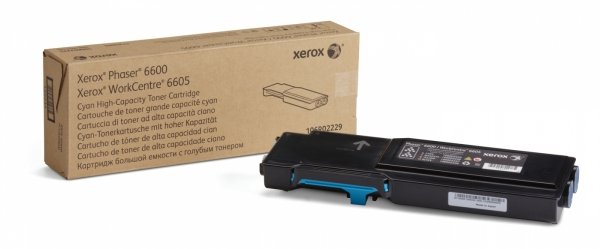 Toner Xerox 106R02229, cyan, 6000s, high capacity, Xerox Phaser 6600 DN, WorkCentre 6605 DN, 6605 V/DN 106R02229