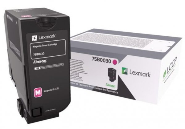 Toner Lexmark 75B0030, magenta, 10000s, high capacity, Lexmark CS727, CS728, CX727 75B0030