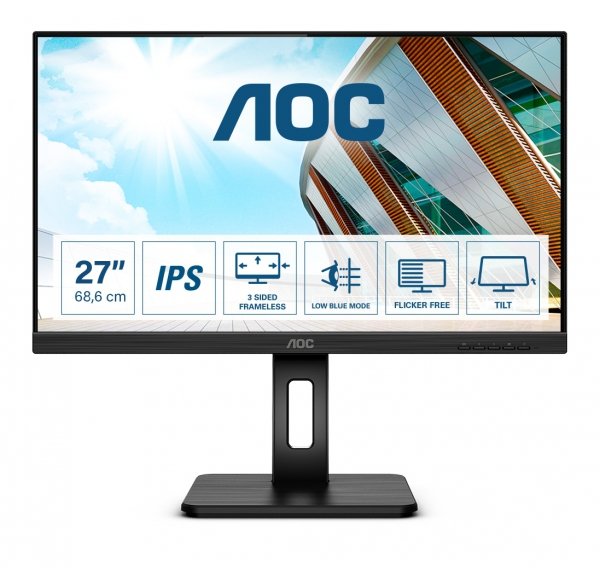 Monitor 27P2Q 27 cali IPS DVI HDMI DP USB Pivot
