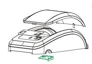 Części / ZEBRA / Cover Assy (Direct Thermal)  (includes Media Window)  105934-005