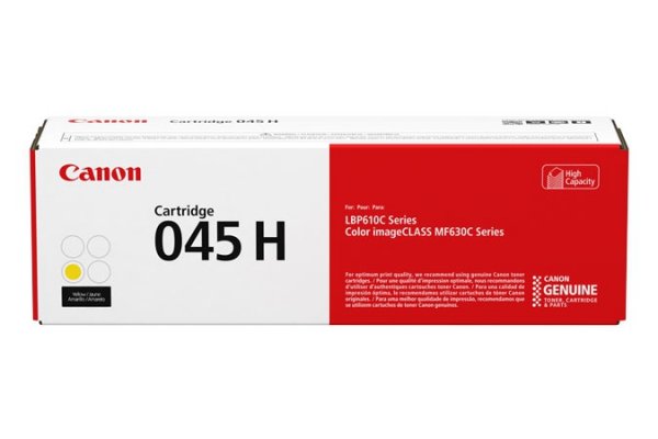 Toner Canon 045HY, yellow, 2200s, 1243C002, high capacity, Canon LBP613Cdw, 611Cn, MFP635Cx, 633Cdw, 631Cn, O