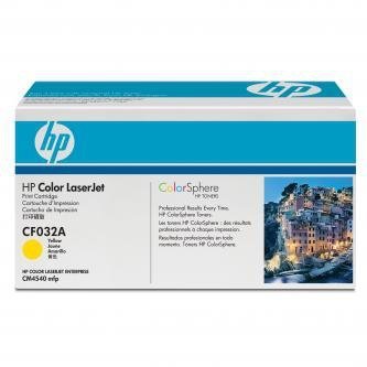 HP oryginalny toner CF032A. yellow. 12500s. HP Color LaserJet CM4540. 4540f. 4540fskm CF032A