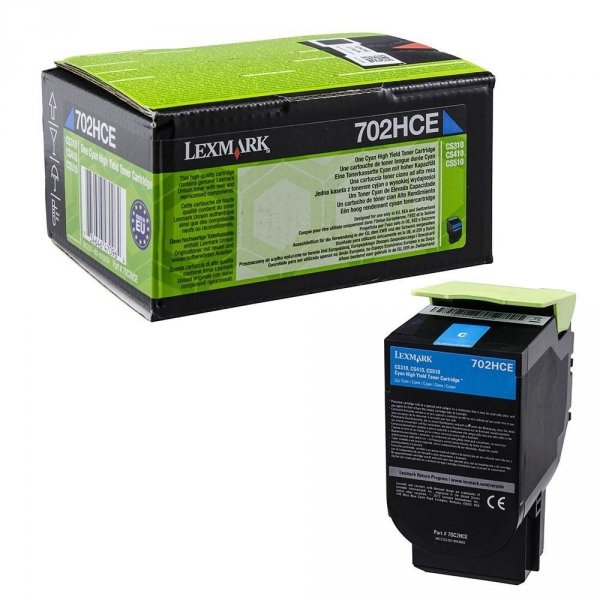 Toner Lexmark 702HCE Corporate-Kassette Cyan / 3000 70C2HCE