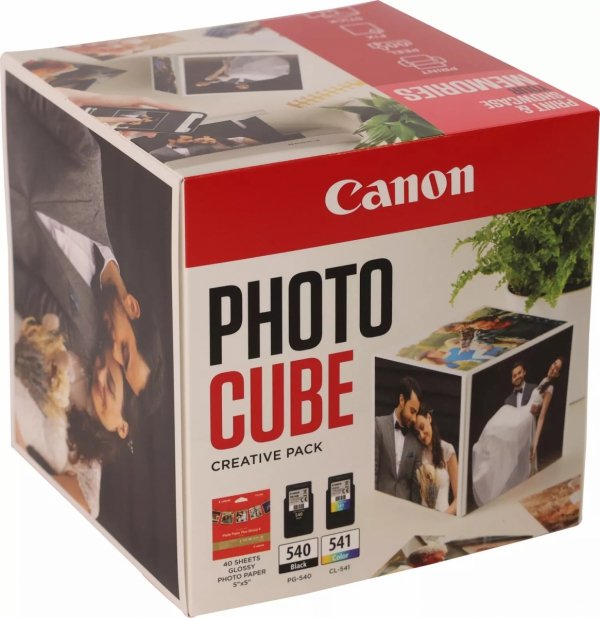 Canon Photo CUBE Creative Pack White PINK oryginalny tusz / tusz PG-540/CL-541/PP-201, 5225B016, black/color, Multi-pack