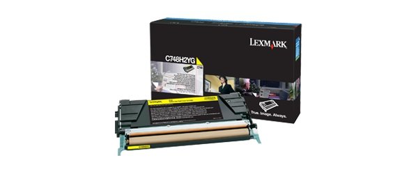Toner Lexmark C748H2YG. yellow. 10000s. high capacity. Lexmark C748DE. C748DTE. C748E C748H2YG