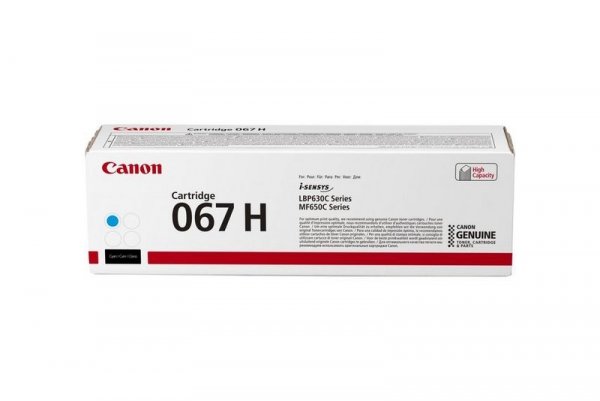 Toner Canon 067 H C, cyan, 2350s, 5105C002, high capacity, Canon LBP631Cdw, LBP633Cdw, MF651Cw, MF655Cdw, MF657Cdw, O