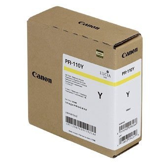 Canon oryginalny tusz PFI110Y, yellow, 160ml, 2367C001, Canon imagePROGRAF TX-2000, TX-3000, TX-3000, TX-4000 2367C001