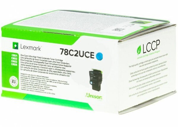 Toner Lexmark 78C2UCE 7k cyan