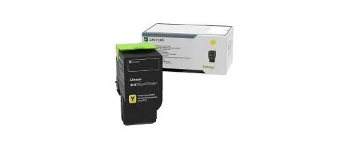 Toner Lexmark 78C0X40, yellow, 5000s, extra duża pojemnośÄ‡, Lexmark CS421dn,CX421adn,CX522ade 78C0X40