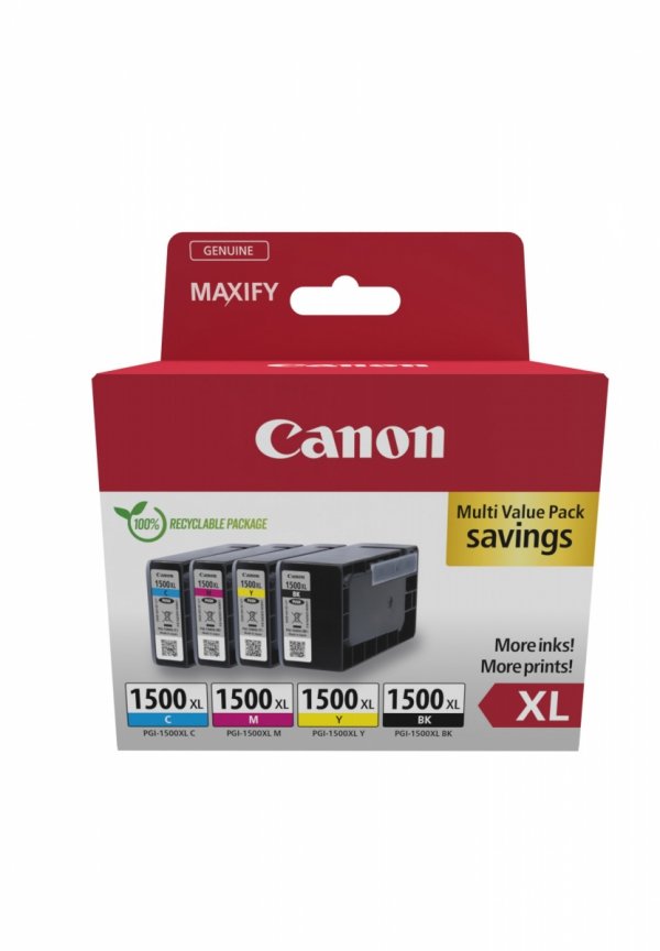 Tusz Canon PGI-1500XL BK/C/M/Y MULTI  9182B010