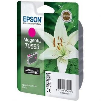 Epson oryginalny Wkład atramentowy / tusz C13T059340. magenta. 13ml. Epson Stylus Photo R2400 C13T05934010