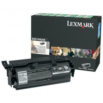 Lexmark oryginalny toner X651H04E. black. 25000s. return. Lexmark X651.X652.X654.X656.X658 X651H04E