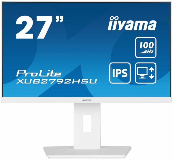 Monitor 27 cali ProLite XUB2792HSU-W6 IPS,HDMI,DP,100Hz,SLIM,4xUSB3.2,PIVOT,  HAS(150mm),2x2W