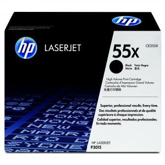 HP oryginalny toner CE255X. black. 12500s. 55X. HP LaserJet P3015 CE255X