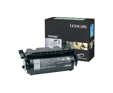 Toner Lexmark 12A7460. black. 5000s. return. Lexmark T630. T632. T634. X630. X632e 12A7460