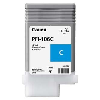 Tusz Canon PFI106C. cyan. 130ml. 6622B001. ploter iPF-6300 6622B001