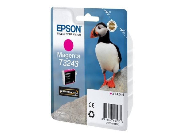 Epson oryginalny Wkład atramentowy / tusz C13T32434010. magenta. 14ml. Epson SureColor SC-P400 C13T32434010