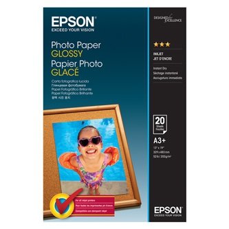 Epson Photo Paper Glossy, foto papier, połysk, biały, A3+, 200 g/m2, C13S042535, do drukarek atramentowych