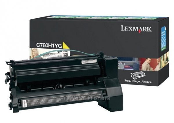 Toner Lexmark C780H1YG. yellow. 10000s. return. Lexmark C780. C782 C780H1YG