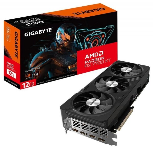 EOL - wycofany z oferty - Karta graficzna Radeon RX 7700 XT GAMING OC 12G GNDR6 192bit 2DP/2HDMI