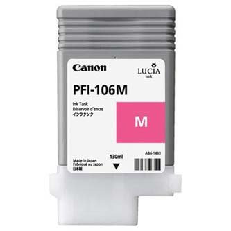 Canon oryginalny wkład atramentowy / tusz PFI106M. magenta. 130ml. 6623B001. ploter iPF-6300 6623B001