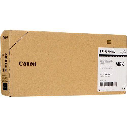 Tusz Canon PFI707MBK. matte black. 700ml. 9820B001. ploter iPF-830. 840. 850 9820B001