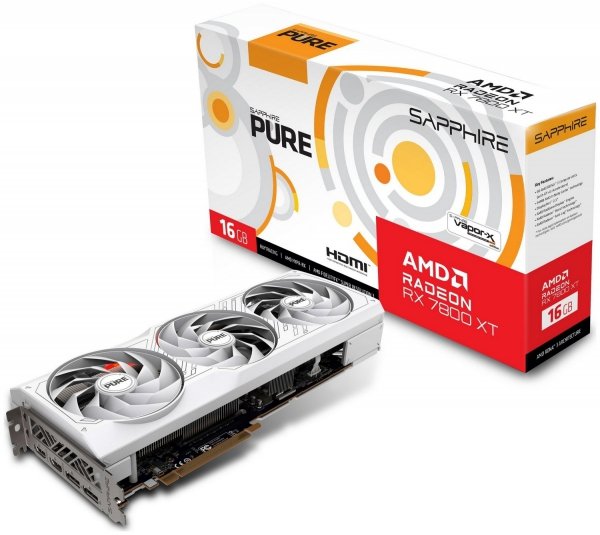 EOL - wycofany z oferty - Karta graficzna Radeon RX 7800 XT PURE GAMING OC 16GB GDDR6 256bit 2DP