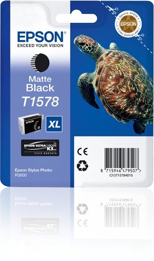 EOL - wycofany z oferty - Tusz EPSON C13T15784010. matte black. 25.9ml. Epson Stylus Photo R3000 C13T15784010