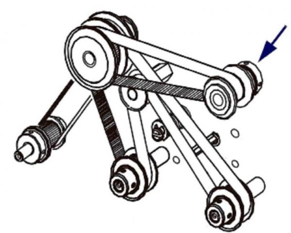 Części / ZEBRA / KIT STEPPER PULLYPX/PX2 203DPI Kit Pulley for Stepper Motor  203 dpi RH & LH