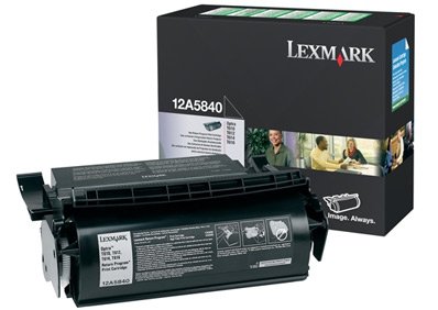 Toner Lexmark 12A5840. black. 10000s. return. Lexmark Optra T. T610. T612. T614. T616 12A5840