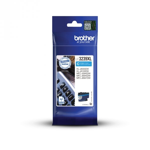 Tusz Brother LC-3239XLC, cyan, 5000s, Brother MFC-J5945DW, MFC-J6945DW, MFC-J6947DW